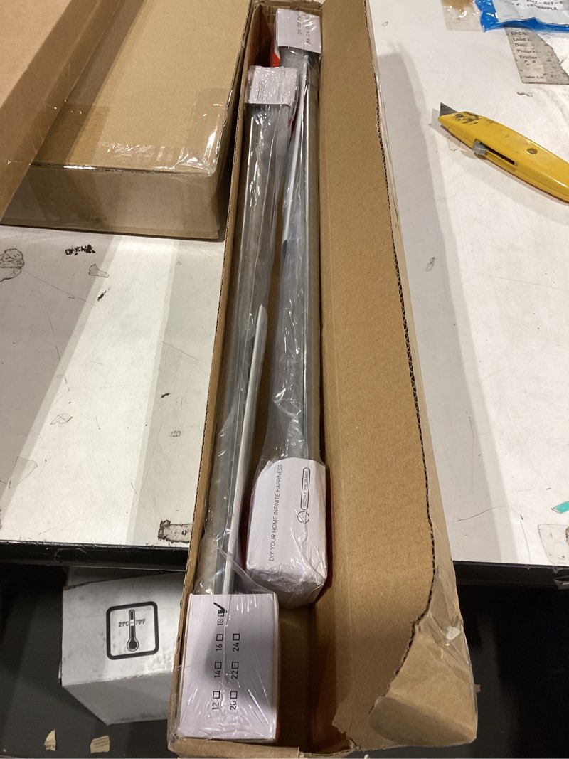 Condition photo showing New/Like New for homdiy 2 pcs bottom mount centered drawer slides for cabinet and dresser 18 inch heavy duty center mount drawer rails 3/4 extension glide track 18 inch 2 pack