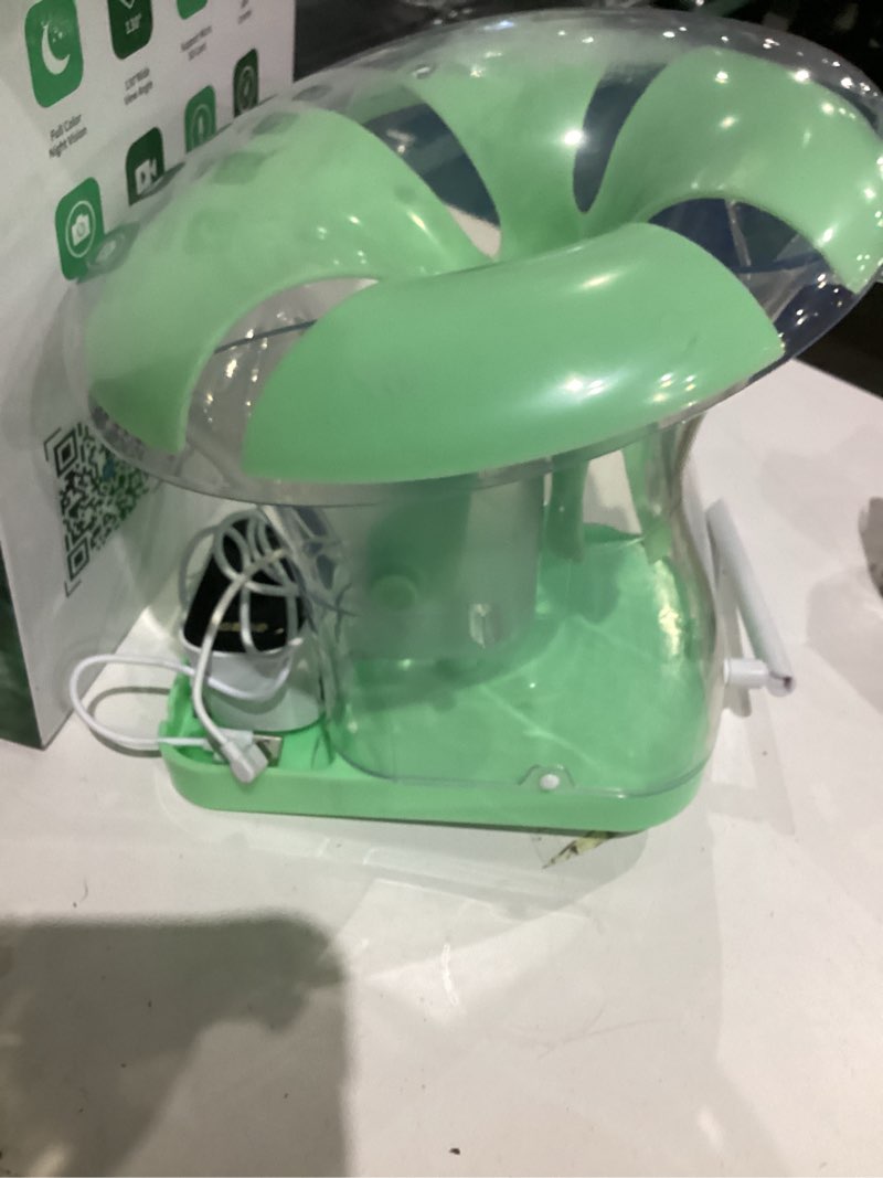 Condition photo showing As Is for Smart Bird Feeder with Camera, Solar Powered 3 L Capacity, 2K HD AI Identify Bird Species, Weatherproof Auto Video Recording, Real-Time Alerts, Ideal Gift for Tech Lovers and Parents (Green)