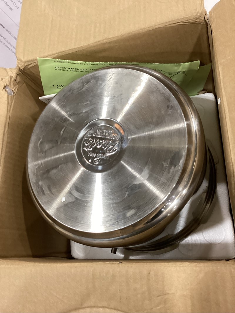 Condition photo showing As Is for Presto 01362 6-Quart Stainless Steel Pressure Cooker 6 Quarts Cooker