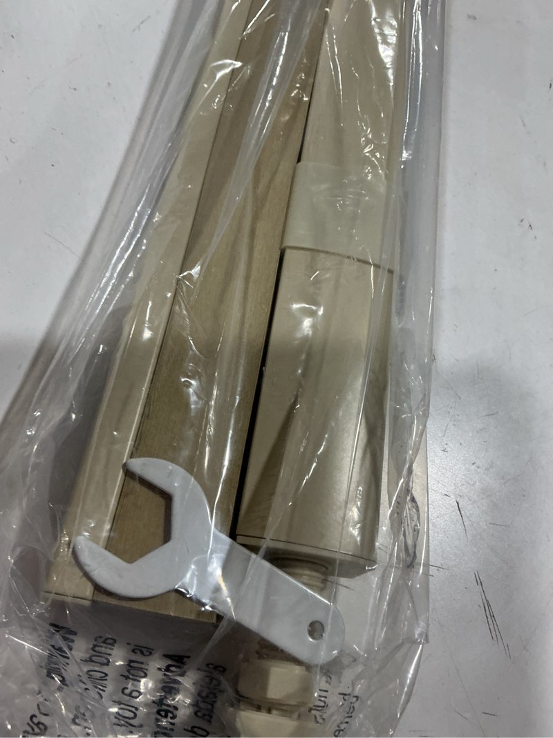 Condition photo showing As Is for LazBlinds No Tools No Drill Cordless Cellular Shades, Blackout Light Blocking Honeycomb Shades for Home, Thermal Insulation Blinds for Windows, 32" W x 48" H, Beige Blackout-beige 32" W x 48" H