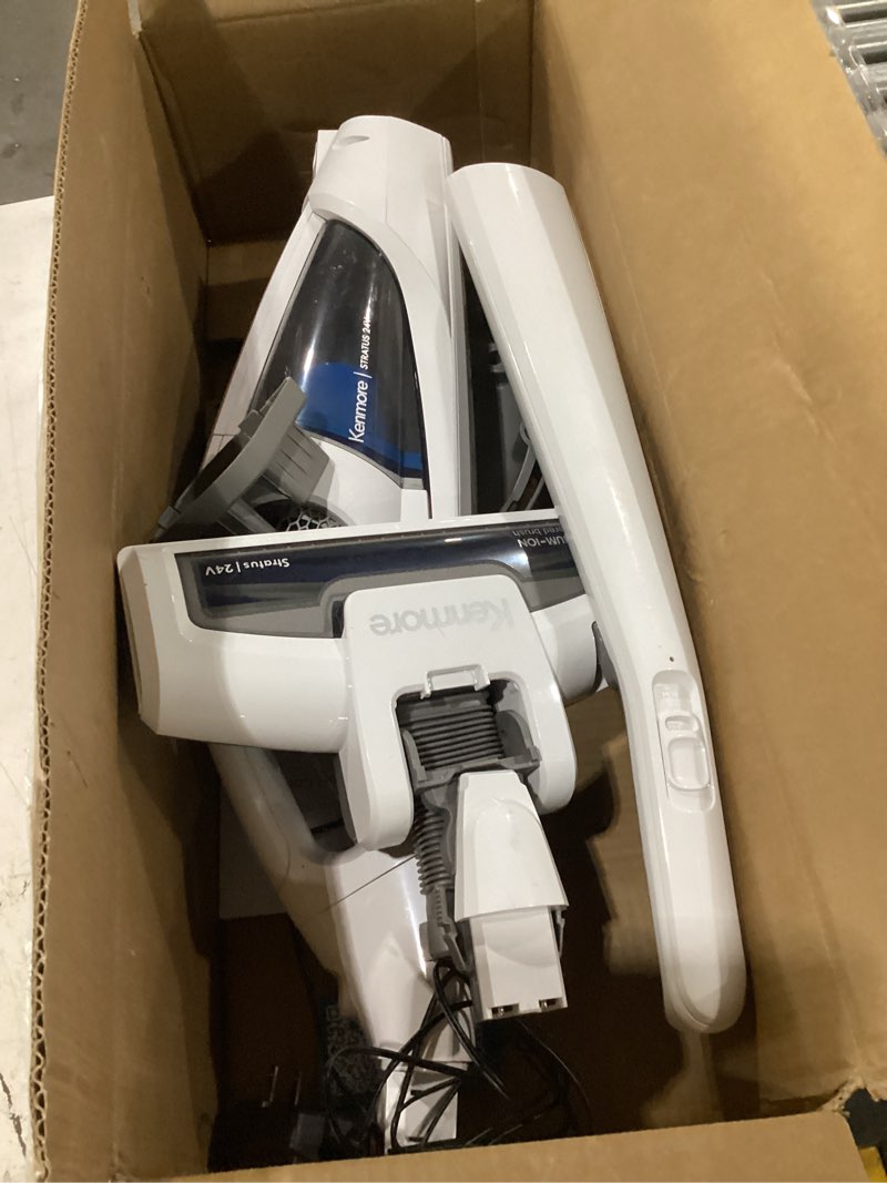 Condition photo showing Good Condition for kenmore ds1030 lightweight cordless stick vacuum cleaner  24v  white  handvac under 3lbs