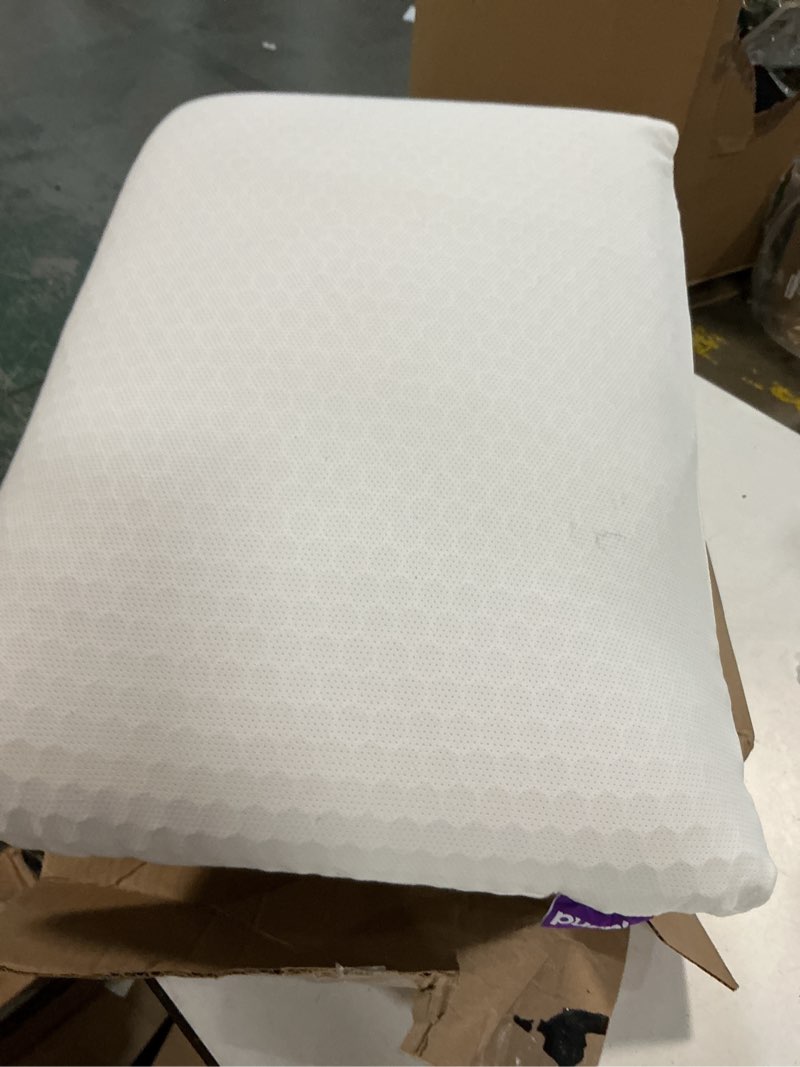 Condition photo showing Good Condition for Purple Harmony Pillow – Talalay Latex Foam Cooling Pillow for Combo or Side Sleepers, 360º Hex GelFlex Grid for No-Pressure Support and Luxurious Weightless Feel - Standard, Medium Feel, Med Height