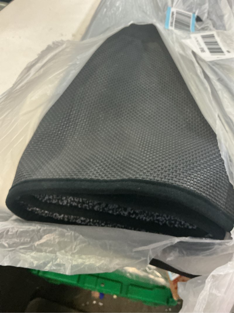 Condition photo showing Good Condition for PURRUGS Dirt Trapping Door Mat 34" x 59", Non-Slip Machine Washable Entryway Rug, Dog Doormat, Indoor Front Door Mat, Super Absorbent Entry Rug for Muddy Shoes & Paws, Bluish Grey-Black Bluish Grey-black 34" x 59"