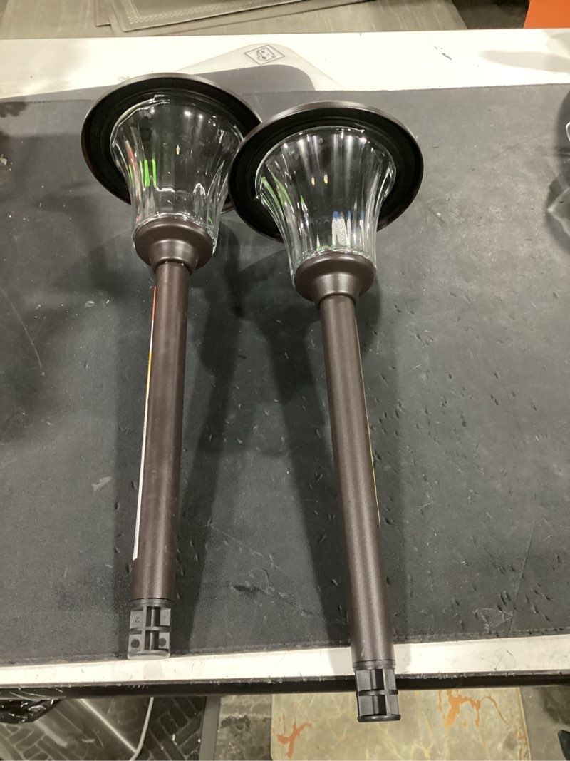 Condition photo showing Good Condition for harbor breeze 15 -lumens 0.15 -watt oil-rubbed bronze solar led outdoor path light ( 3000-k ) (qty 2)