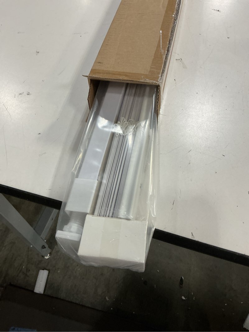 Condition photo showing Good Condition for lazblinds no tools no drill 1" vinyl mini blinds, cordless blinds for windows, light filtering horizontal window blinds & shades, 22" w x 36" h, white cordless-white 22" w x 36" h