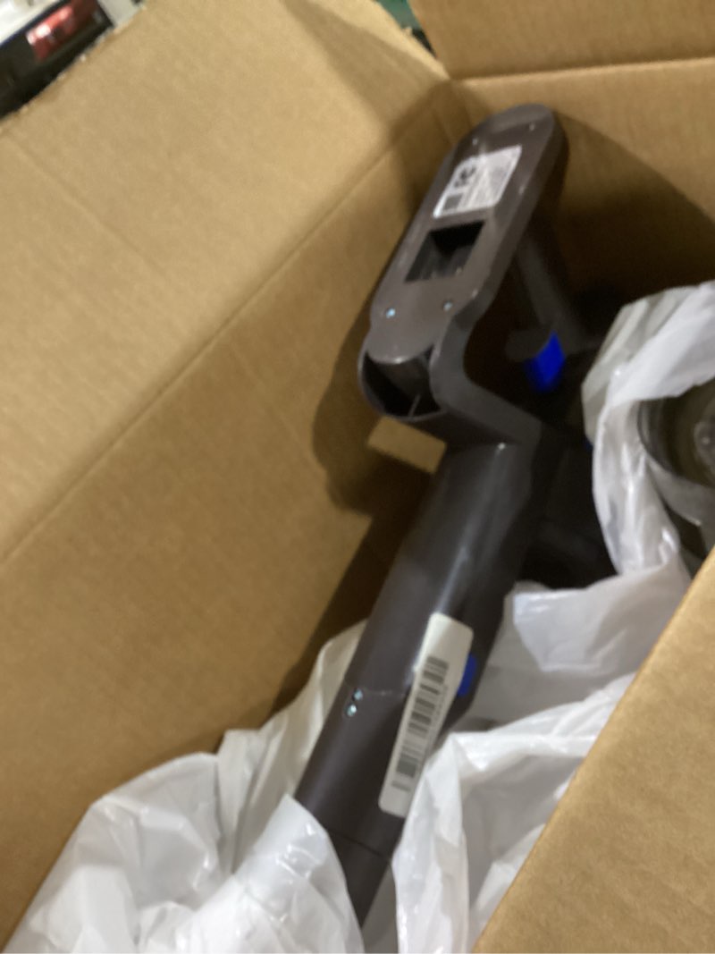 Condition photo showing As Is for cordless vacuum cleaner, 550w 45kpa 50min vacuum cleaners for home, self-standing stick vacuum with touch screen, 3 power modes, rechargeable battery, handheld vacuum for pet hair carpet floor blue