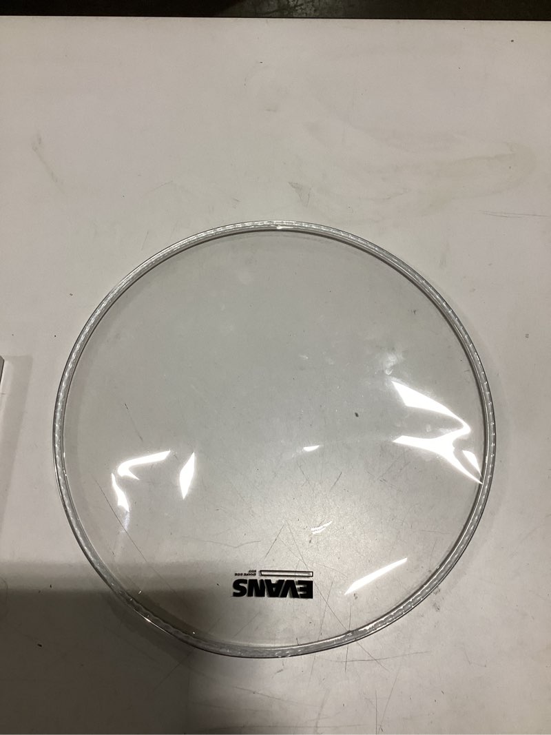 evans clear 500 snare side drum head - single ply 5mil film drumhead - ideal for deep drums or heavy rock - 14 inch