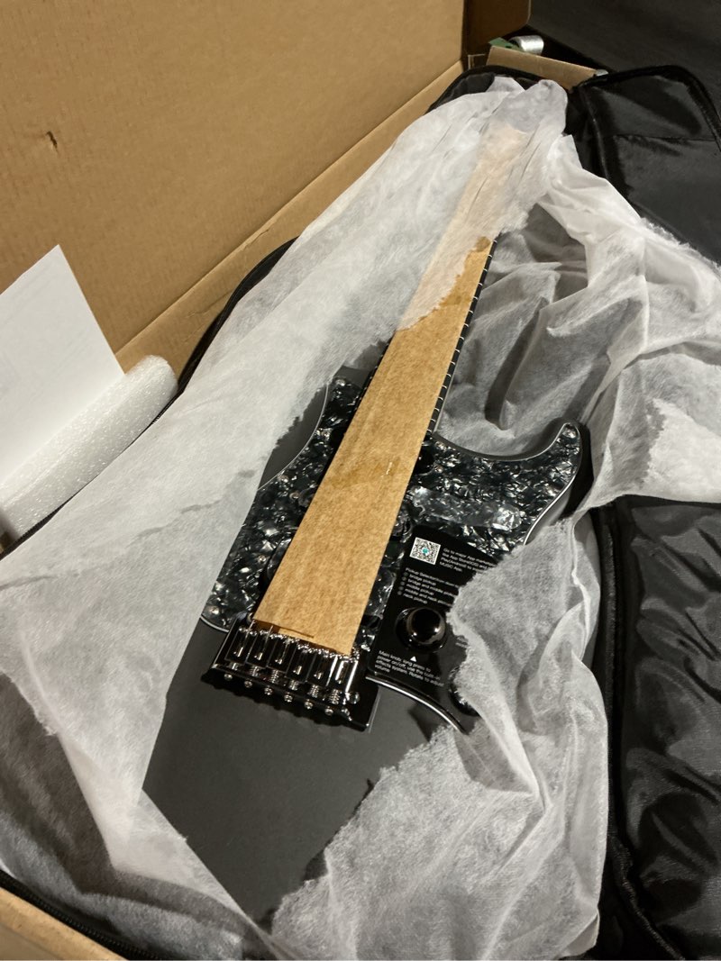 Condition photo showing Good Condition for Enya XMARI Smart Electric Guitar with Built-in DSP Effects, 4 Presets, USB-C OTG Recording, Headphone Output, Custom Ceramic Pickups, Carbon Fiber Body, with Gig Bag, Strap, Cable & Picks