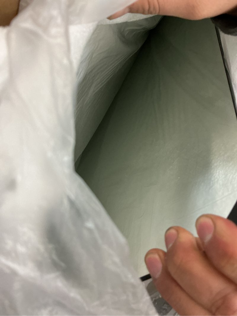 Condition photo showing Good Condition for Niccy 48" LED Bathroom Mirror with Lights, Half Moon Led Mirrors, Irregular Backlit Mirrors for Entryway, Anti-Fog, Dimmable, Makeup Mirror, Explosion Proof, Round Lighted Vanity Mirrors, White Light Only White Light-6000k 48"L x 48"W