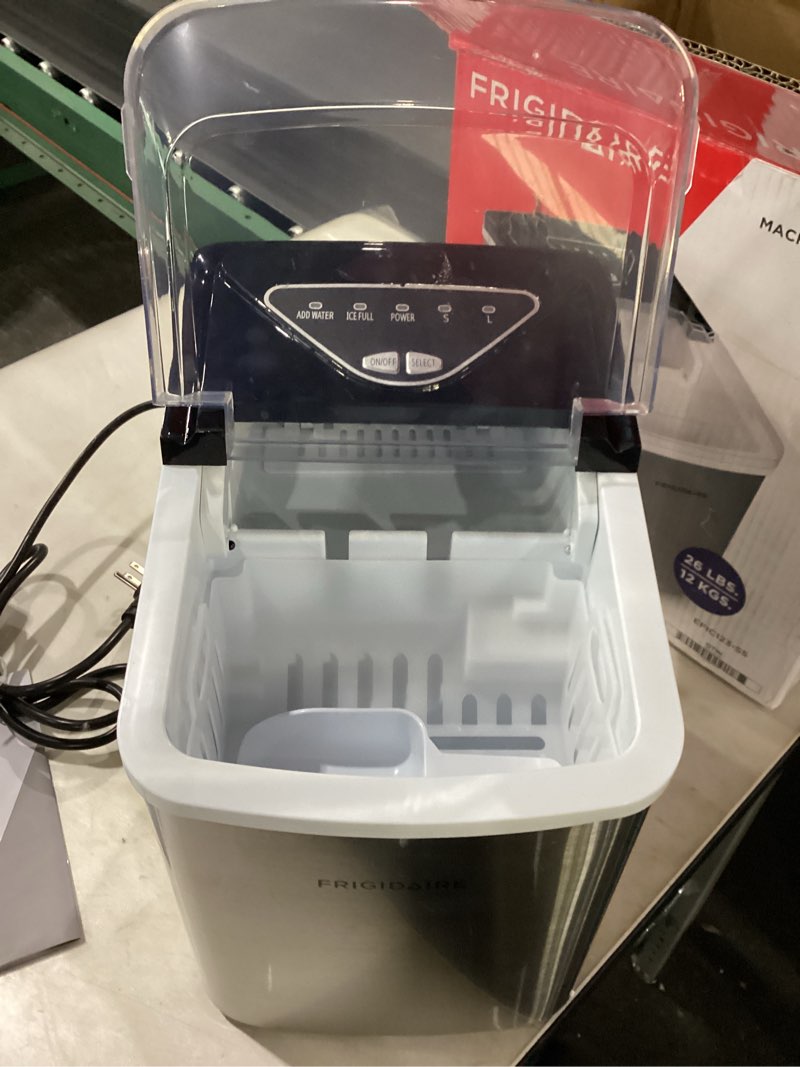 Condition photo showing Good Condition for Frigidaire EFIC123-SS Counter Top Maker, Produces 26 pounds Ice per Day, Stainless Steel Stainless Maker
