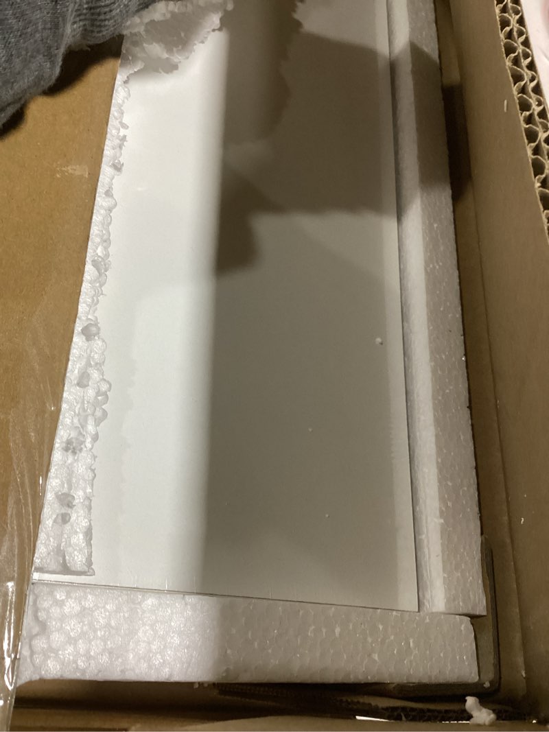 Condition photo showing Good Condition for WELLAND 36 inch White Mission Floating Shelves for Wall, Bathroom Wall Mount Shelves, Wood Modern Display Shelves, Book Shelves,for Bedroom,Living Room and Kitchen