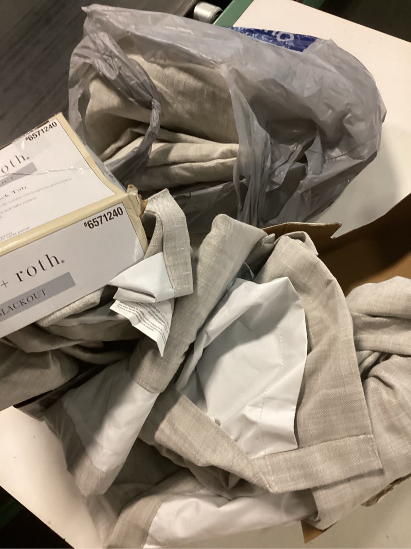 Condition photo showing Good Condition for allen roth blackout curtains 84in 4 pack