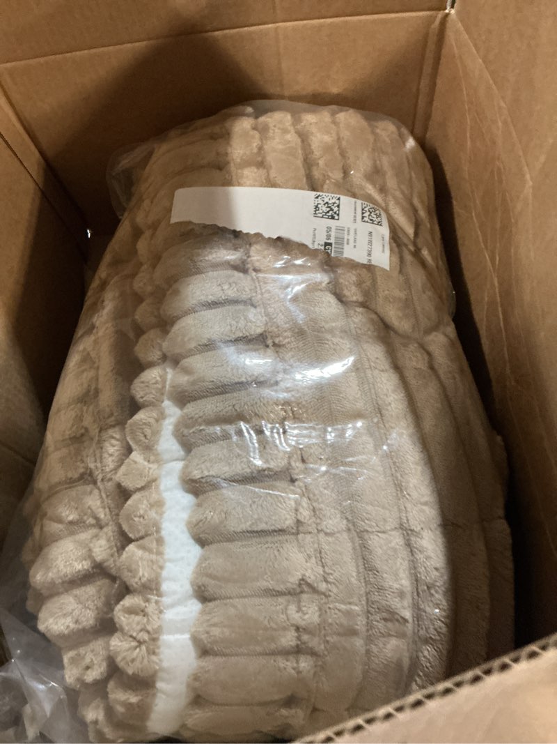 Condition photo showing As Is for hyha couch covers for dogs washable, non slip plush dog sofa protectors, fuzzy pet couch covers for 3 cushion sofa pet friendly (camel, 27.6" x 70.9") camel 27.6" x 70.9"
