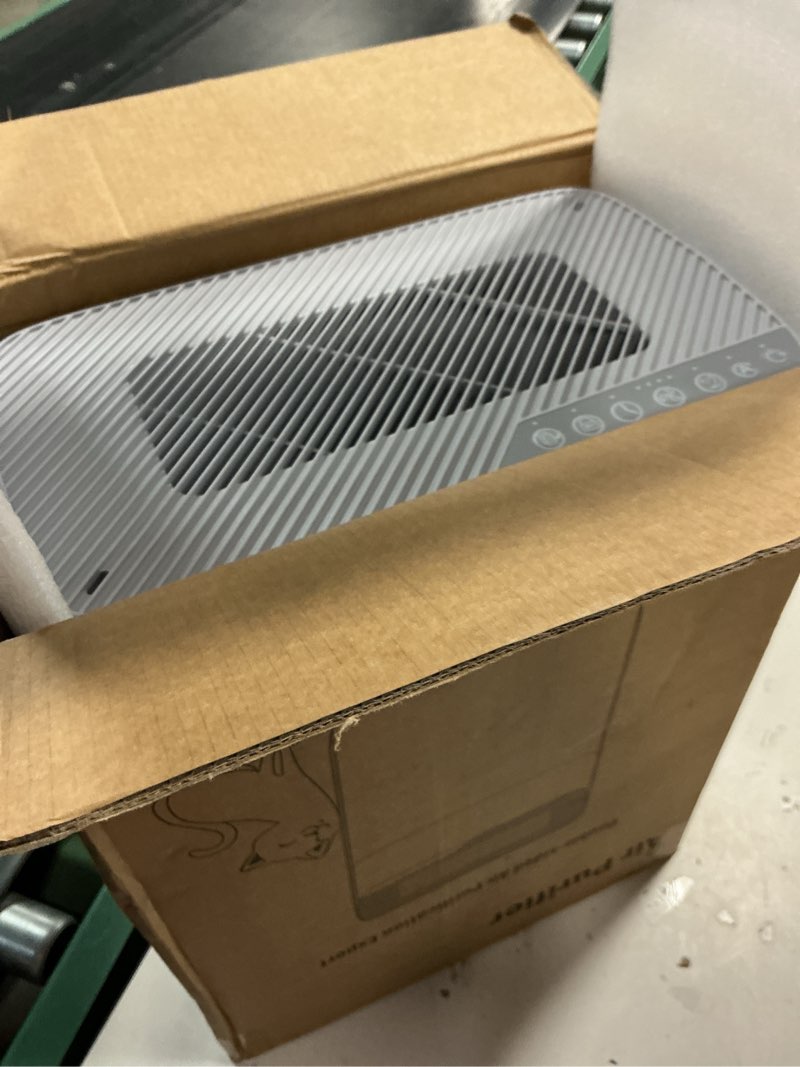 Condition photo showing Good Condition for ken brown pet air purifier for large rooms up to 2500 ft², reduce pet hair, dander, odors, smoke, dust, washable pre-filter, h13 hepa, pm2.5 air quality monitor, auto mode, smart wifi