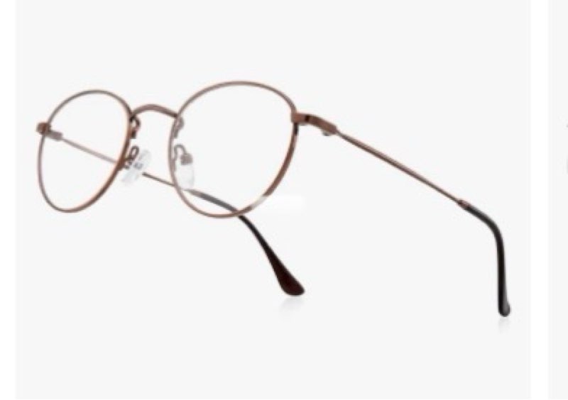 RB.Pilot Small Metal Round Reading Glasses for Women Men Classic Vintage Retro Shades Blue Light Blo