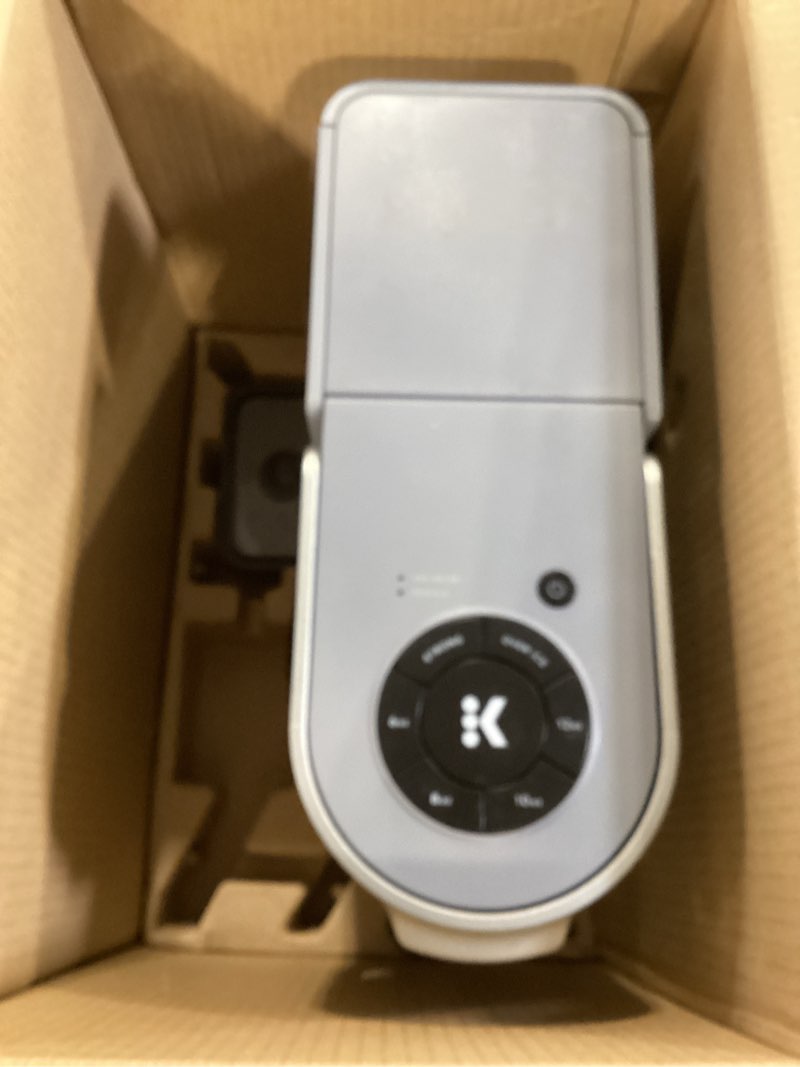 Condition photo showing As Is for keurig k-supreme single serve k-cup pod coffee maker, multistream technology, 4 brew sizes, 66oz dual-position removable reservoir, gray gray coffee maker