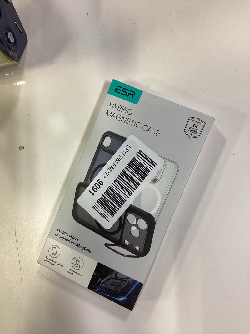 Condition photo showing New/Like New for ESR for iPhone 17 Pro Max Case with Stash Stand, Camera Control Cover Compatible with MagSafe, Military-Grade Drop Protection Phone Case for iPhone 17 Pro Max, Scratch-Resistant Back Cover, Clear iPhone 17 Pro Max A-Clear