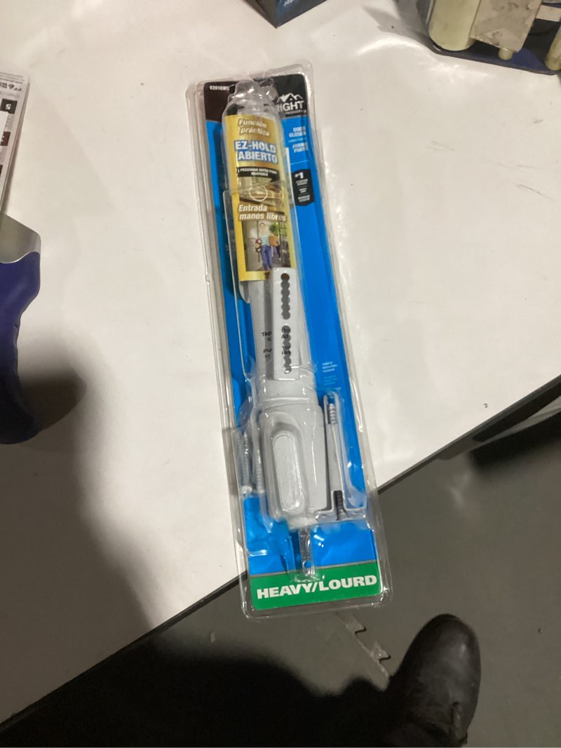 wright products heavy duty pneumatic screen & storm door closer with ez-hold – adjustable speed, durable & easy install, for out-swinging doors (tranistional, white)