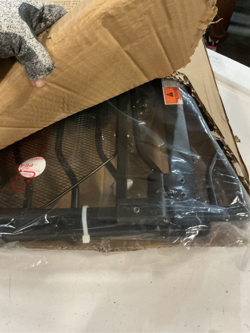 Condition photo showing Good Condition for 29.5-48" baby gate for stairs, pressure mount no drill, lift to unlock child proof, one-hand auto close walk through pet dog gate for doorways, fits 4 different width ranges, black black 29.5-48"w x 30.5"h