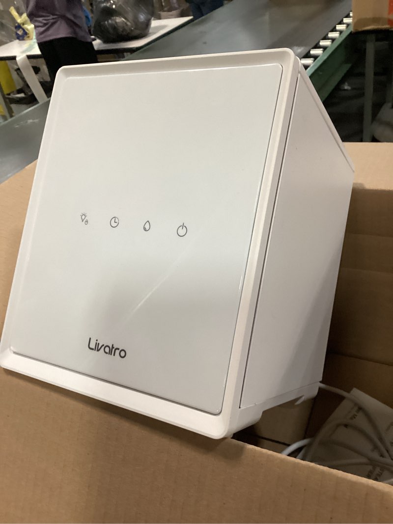 Condition photo showing Good Condition for Stainless Steel Humidifier, 3L Warm Mist Humidifier, Easy Clean with Warm Steam Humidifier, Healthy Air Mist Humidifiers for Bedroom Living Room, with Sleep Mode and Auto-off Setting 3LWhite