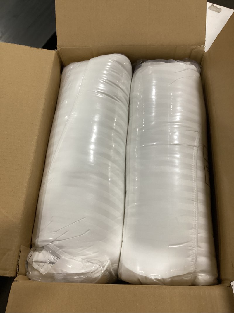 Condition photo showing New/Like New for beckham hotel collection bed pillows standard/queen size set of 2 - original soft down alternative pillow for sleeping - soft support for back, stomach or side sleepers queen / standard white