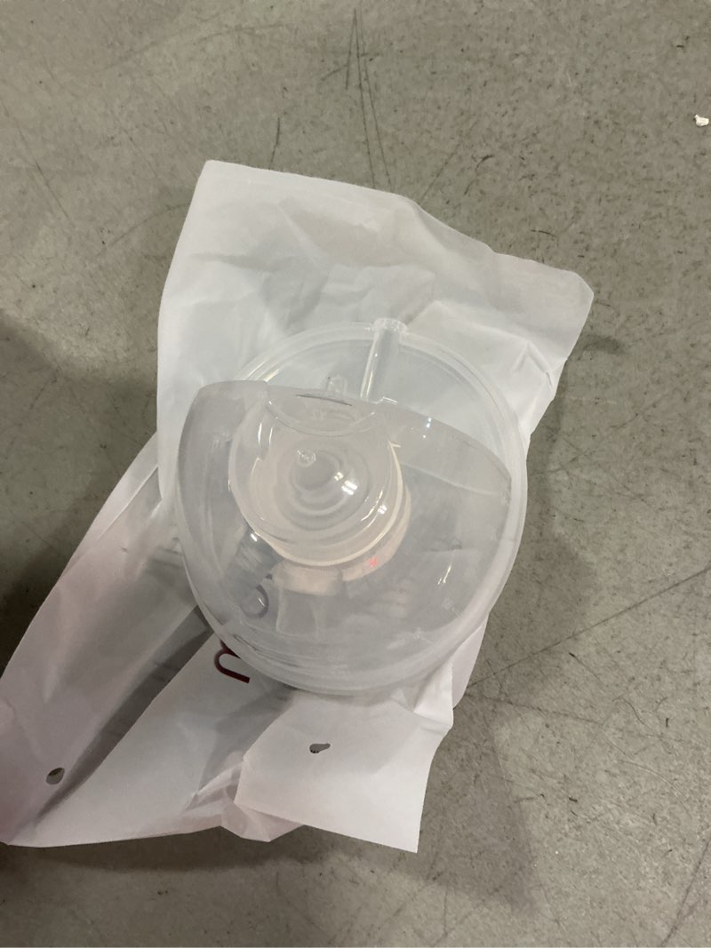 Condition photo showing As Is for momcozy m5 full set collector cup, original m5 breast pump replacement accessories, with double-sealed 24mm flanges m5-overall