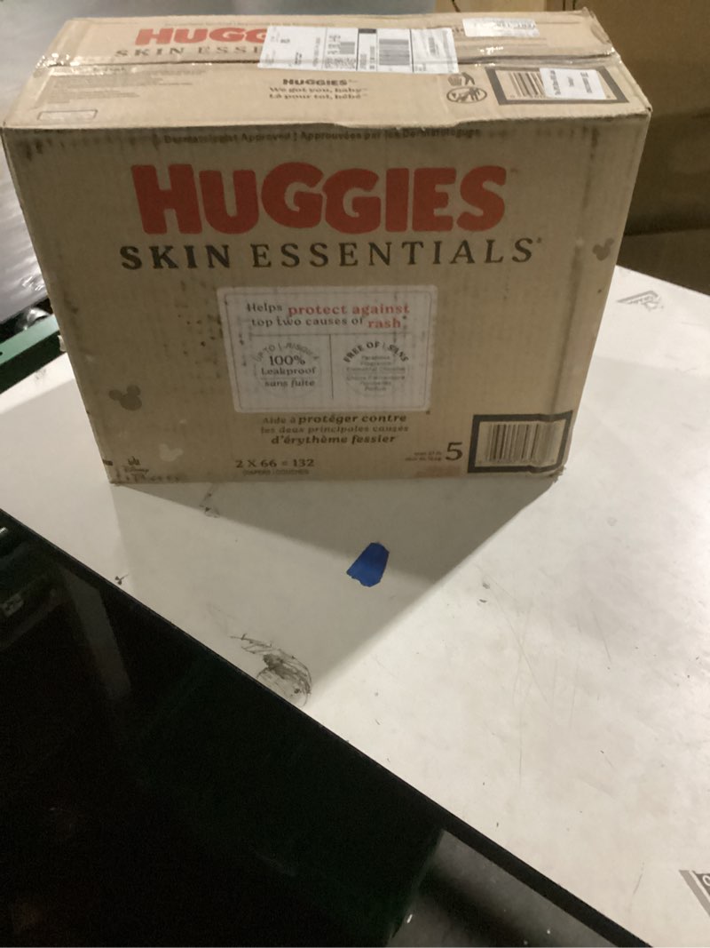 Condition photo showing New/Like New for Huggies Skin Essentials Disposable Diapers - Econ+ Pack - Size 5 - 132ct