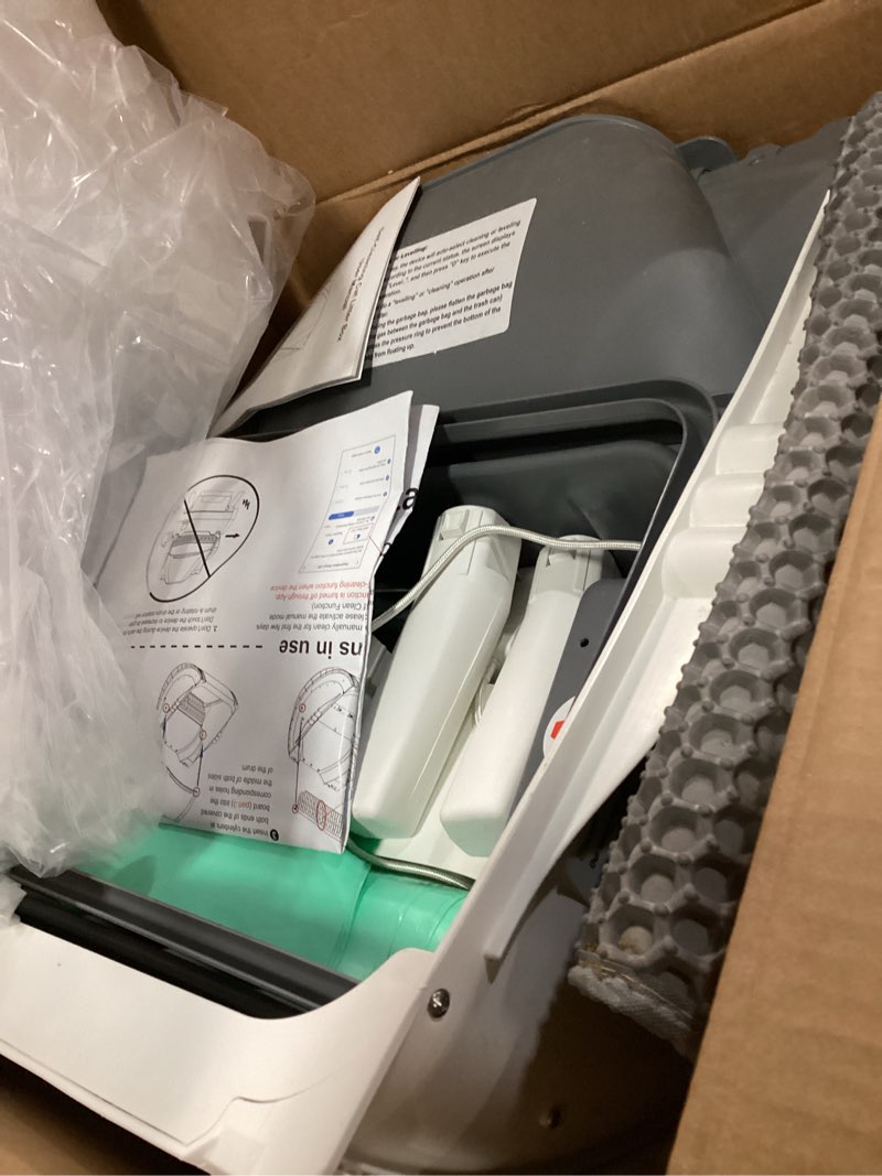Condition photo showing As Is for Automatic Cat Litter Box Self Cleaning - App Control, Open-Design, Smart Health Monitor, Suitable for Medium Cats and Kittens, Anti-Pinch Safety, Quiet Operation, A Trusted Companion for Life - White