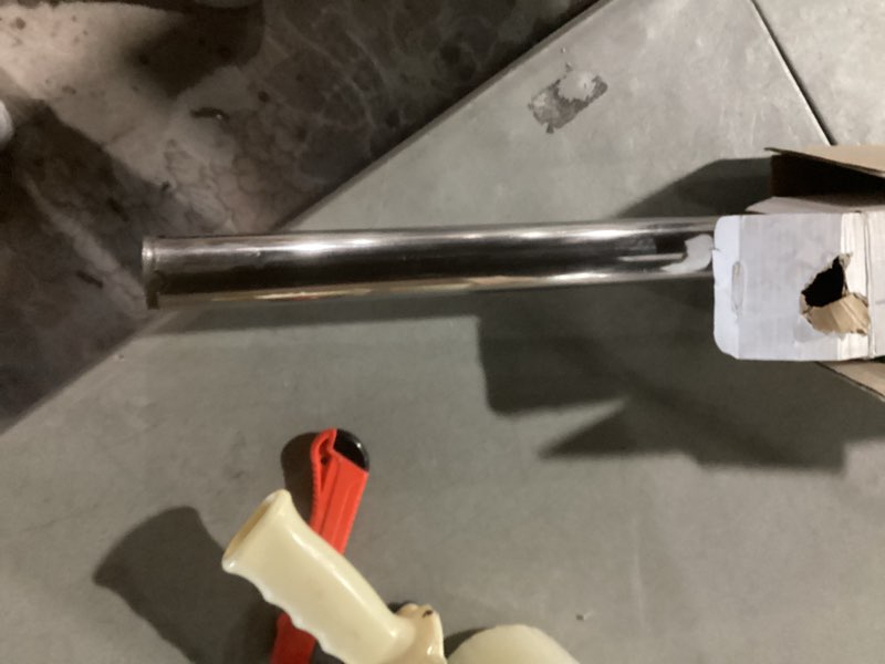 Condition photo showing As Is for hfs(r) manual piston drum pump corrosion-resistant stainless steel fits 55-gallon drums