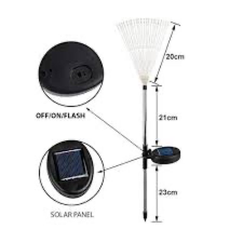 Solar Firework Light, 105 LED Multi Color Outdoor Firework Solar Garden Decorative Lights for Walkway Pathway Backyard Christmas Decoration Parties (2 Pieces)