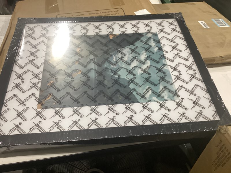 Condition photo showing New/Like New for picrit 16x20 picture frame 3 pack, black poster frame, display poster 11 x 14 with mat or 16 x 20 without mat for horizontal or vertical wall mounting black 16x20