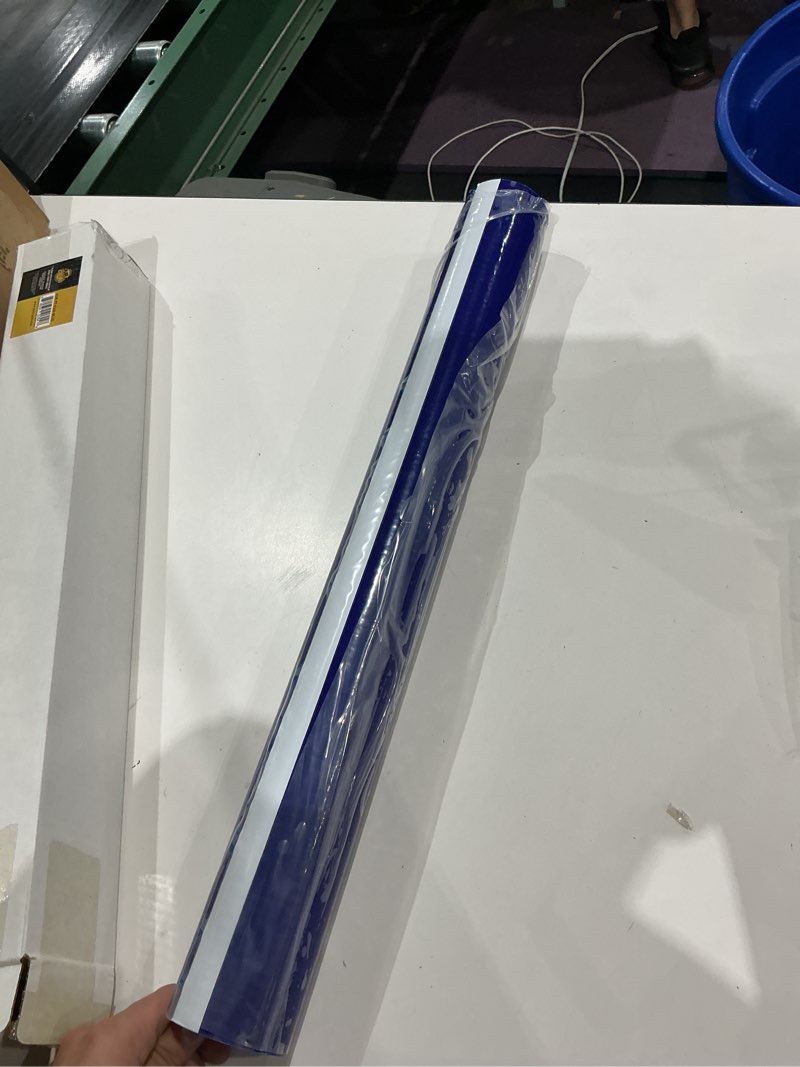 Condition photo showing New/Like New for dura-gold floor protection film, 24-inch x 50-foot roll, clear plastic floor protector, self-adhesive plastic floor protection from foot traffic, paint spills, dust, construction, moving