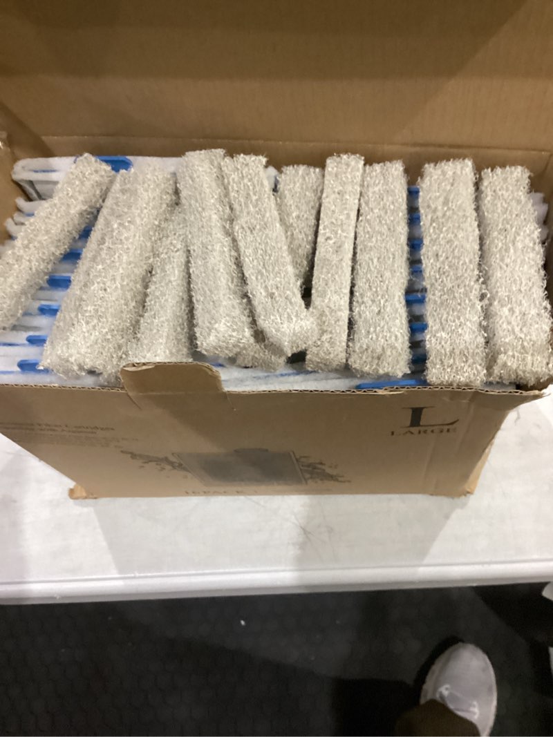 Condition photo showing New/Like New for 16pack large filter cartridges replacement compatible with aqueon quietflow led pro size 20,30,50,75/power filter size 20,30,50,55/75, e internal 40 and canister filter (extra 12pcs filter pads) large(16+12 pack) blue