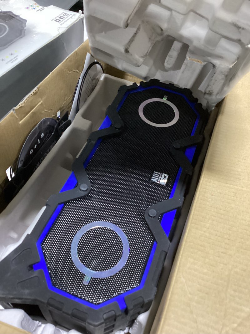 Condition photo showing Good Condition for Altec Lansing LifeJacket Jolt - Waterproof Bluetooth Speaker, Durable & Portable Speaker with Qi Wireless Charging and Voice Assistant, Black w/Lights