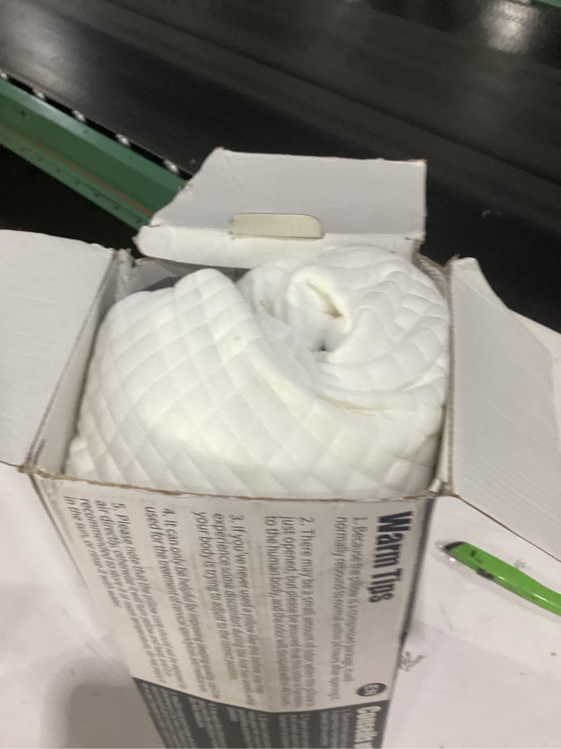 Condition photo showing As Is for SAHEYER Side Sleeper Pillow with Arm Holes, 2 in 1 Shoulder Relief System for Rotator Cuff Pain, Memory Foam Pillow for Adults with 3 Arm Place Hole, Grey