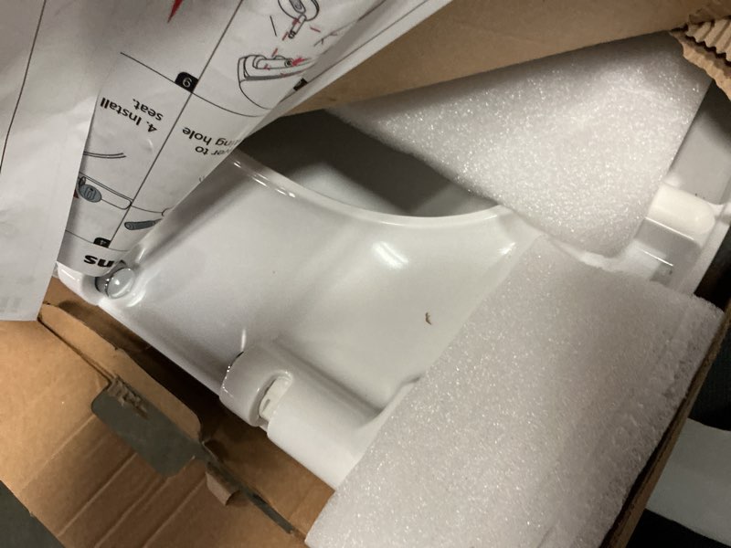 Condition photo showing As Is for toilet seat, 