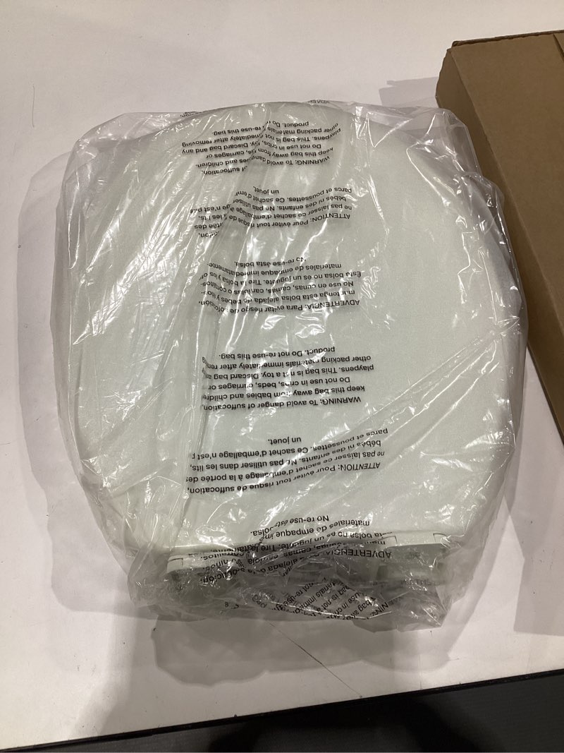 Condition photo showing Good Condition for Centoco Round Toilet Seat, Heavy-Duty Wood Core with Plastic Scratch-Resistant Finish, Closed Front with Cover, Residential, Made in the USA, 700-001, White White Round Standard / Made in the USA, SIMILAR TO STOCK PHOTOS