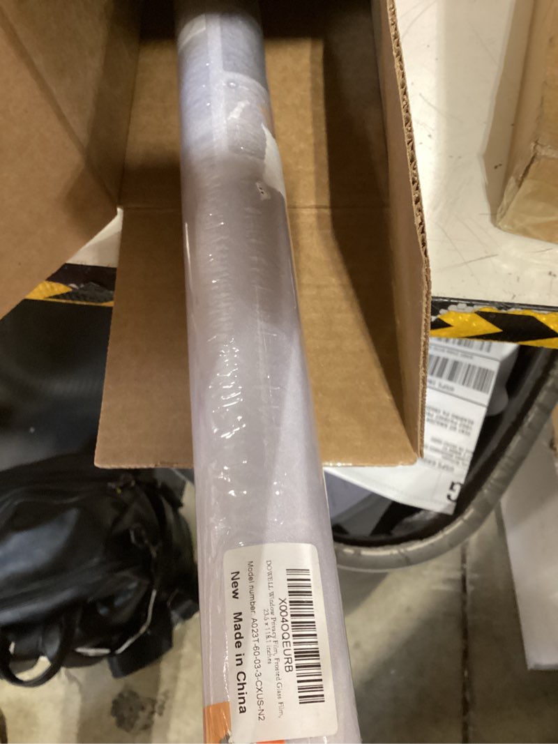 Condition photo showing New/Like New for dowell window privacy film, frosted glass window film, static cling non-adhesive glass clings, sun blocking opaque coverings, reusable door stickers for bathroom home office, pure, 23.6"x118" 23.6" x 118.1" pure