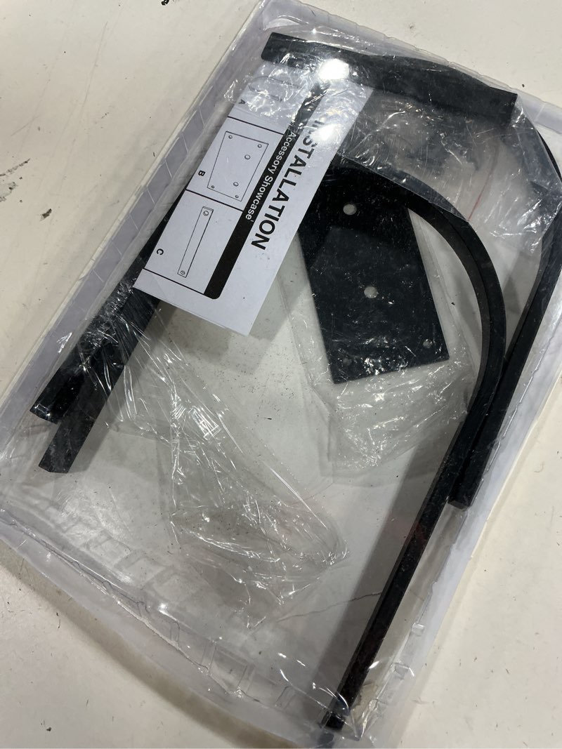 Condition photo showing Good Condition for garden hose holder wall mount - metal water hose hanger for outside, durable hook for garden, garage, or yard storage black-solid frame