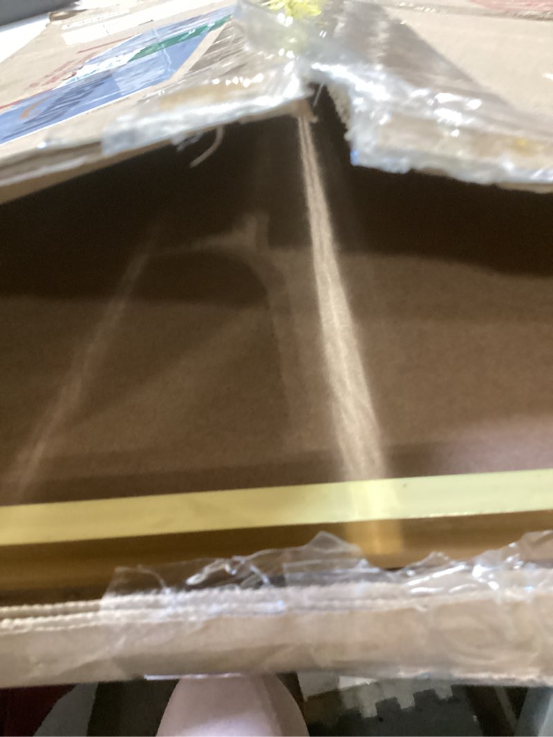 Condition photo showing As Is for lavie home 20x30 picture frame for wall display, 20x30 gold picture frame