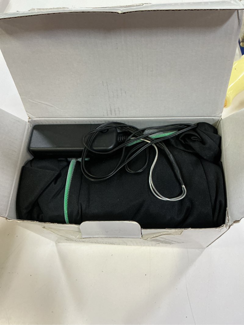 Condition photo showing Good Condition for hsctek light up adult stick figure costume, led halloween cosplay men women | breathable elastic fabric, high brightness light, safe and stable battery box, better for various occasions green large