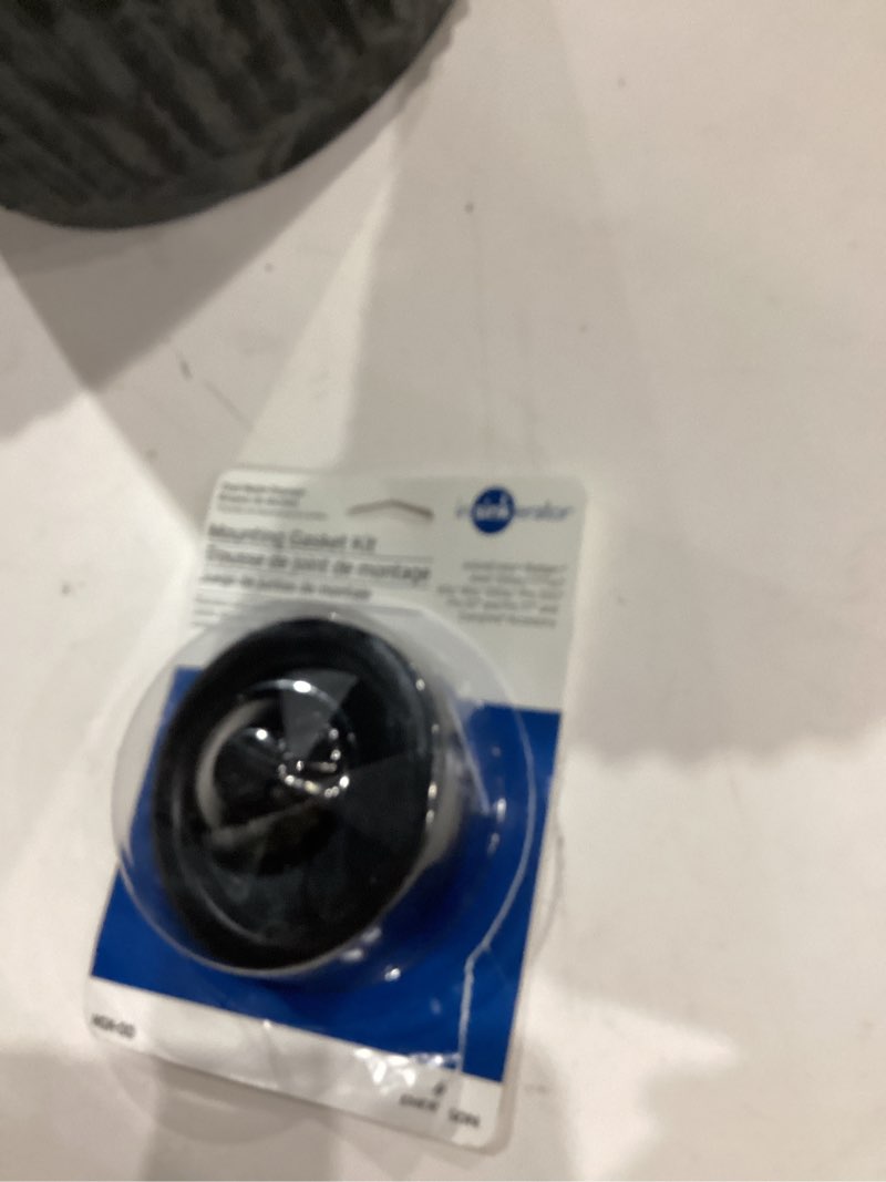 Condition photo showing As Is for mounting gasket kit for insinkerator badger & evolution septic assist garbage disposal (2-pack)