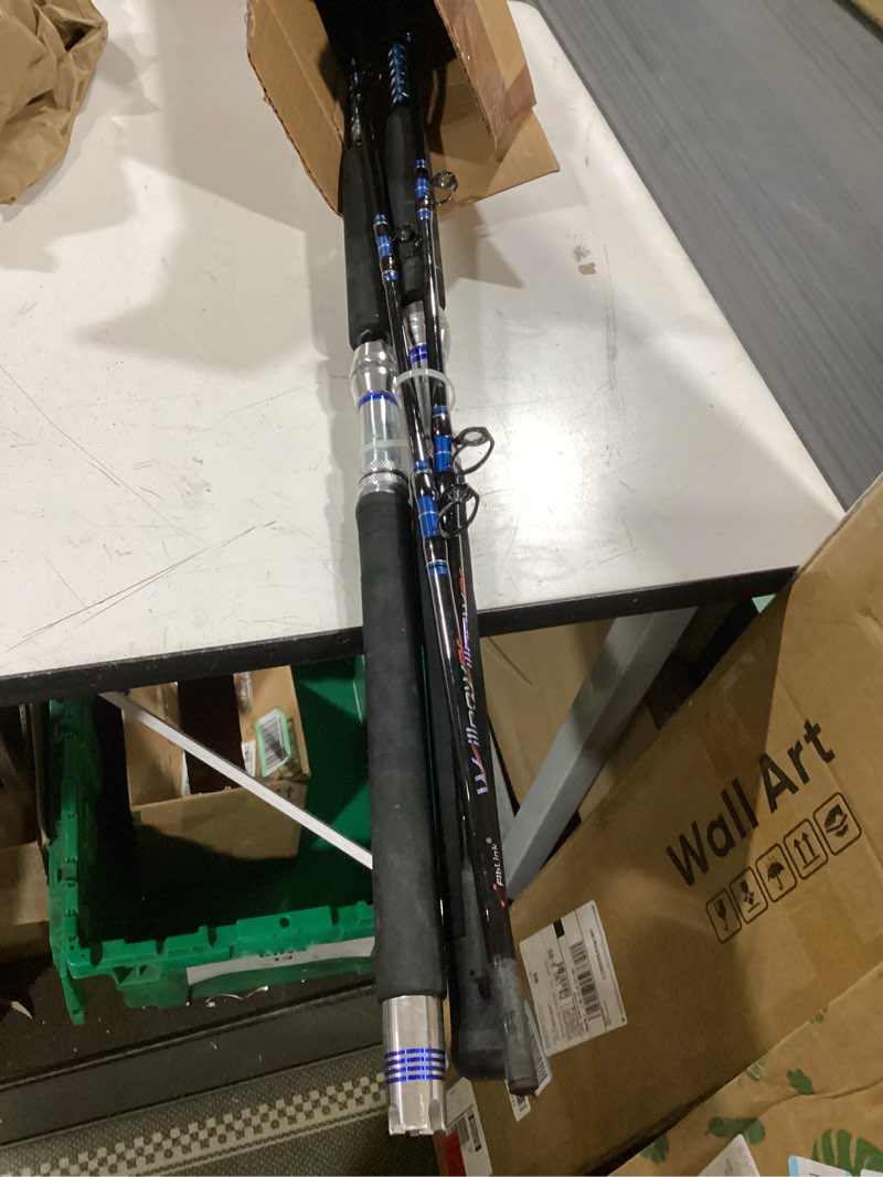 Condition photo showing Good Condition for fiblink 1-piece/ 2-piece saltwater offshore trolling rod big game rod conventional boat fishing pole b: 6' - 30-50lbs - 2pc