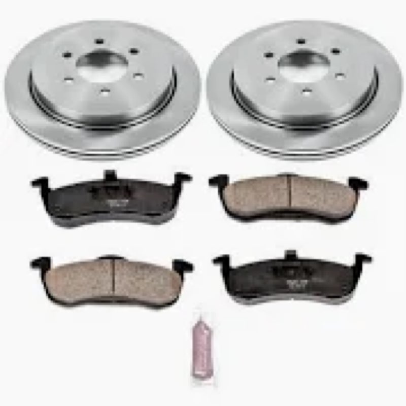 Anpulsero Rear Brake Pads And Rotors Kit Compatible With 2007-2017 Ford Expedition,2007-2017 Lincoln