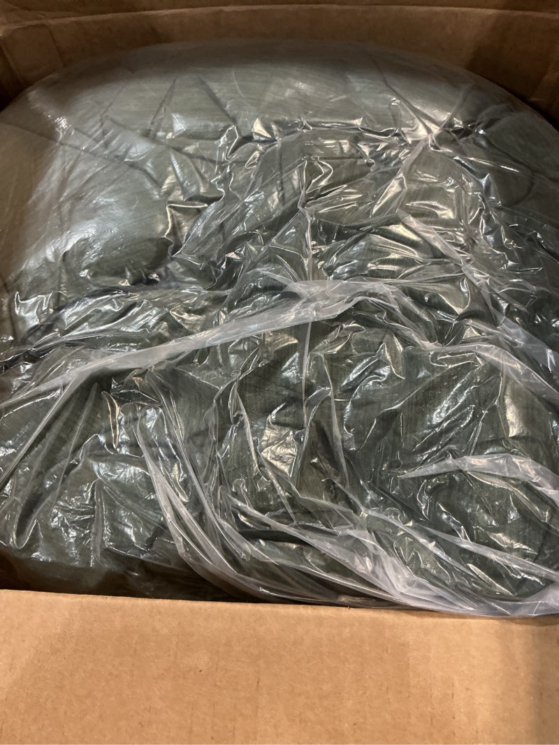 Condition photo showing Good Condition for bedsure oversized king comforter set - dark green soft bedding for all seasons, cationic dyed bed set, 3 pieces, 1 oversized king size comforter (120"x98") and 2 pillow shams (20"x36"+2") oversized king 12 - dark green