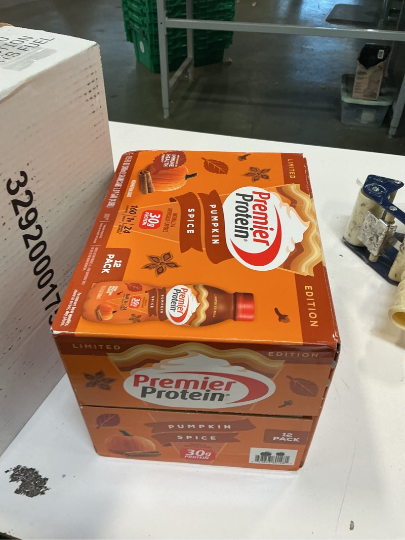 Condition photo showing New/Like New for Premier Protein Shake Limited Edition 30g 1g Sugar 24 Vitamins Minerals Nutrients, Pumpkin Spice, 11.5 Fl Oz (Pack of 12) Artwork Case - Packaging May Vary