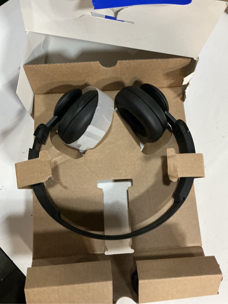Condition photo showing As Is for onn. wireless bluetooth on-ear headphones, black (new)