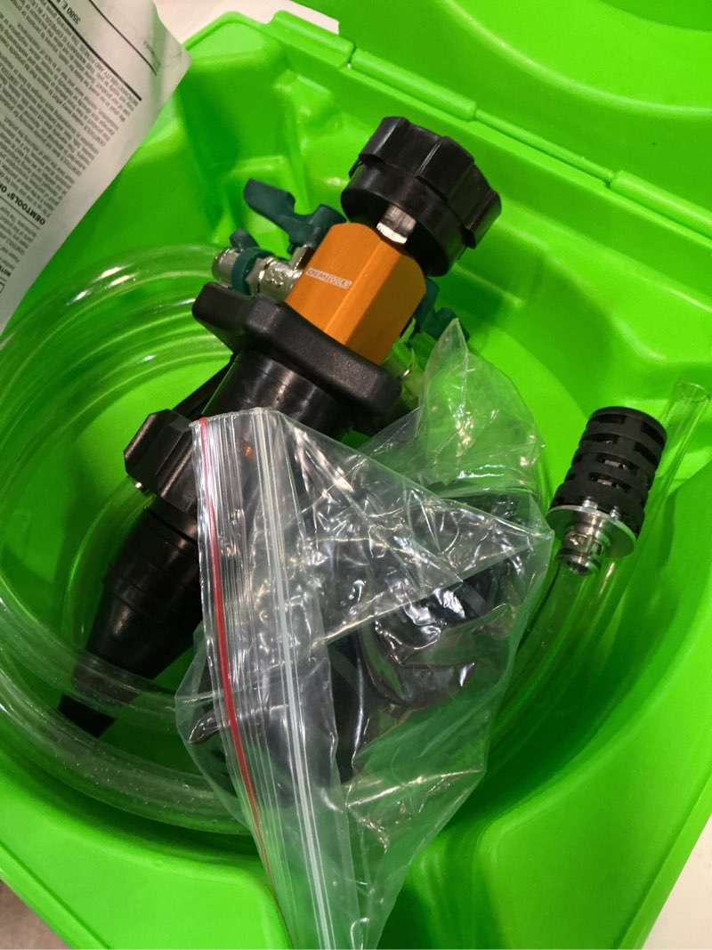 Condition photo showing Good Condition for oemtools coolant vacuum refill kit, coolant pressure tester kit, 5 adapter 5 adapters airevac cooling system refiller kit w/ 5 adapters