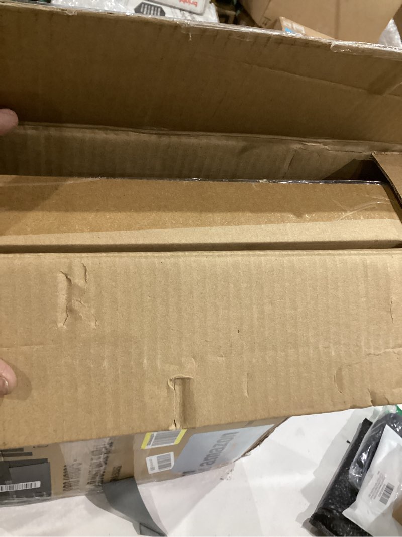 Condition photo showing New/Like New for Franklin Sports Over The Door Indoor LED Basketball Hoops-Steel Rim Mini Basket-Includes Ball and Pump-Light Up Backboard Blue - 17.75" x 12"