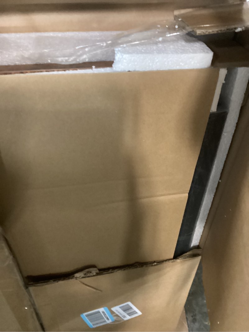 Condition photo showing New/Like New for PRAISUN 47 X 24 Inch Computer Desk with Deeper Desktop, Gaming Office Writing Work Desk for Home Office, Study, Bedroom, Work from Home, Metal Frame, Rustic Brown Rustic Brown 47*23.6inch